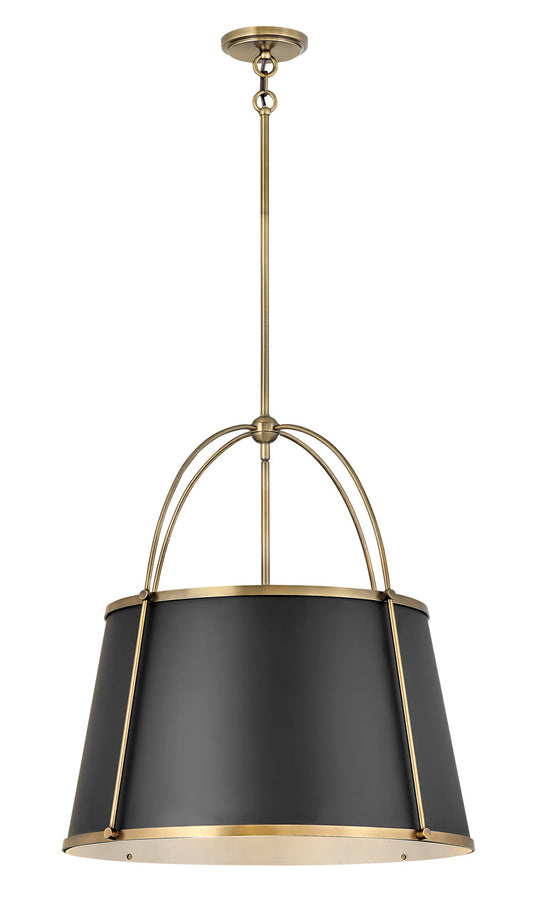 Clarke Medium Drum Chandelier In Gold Finish