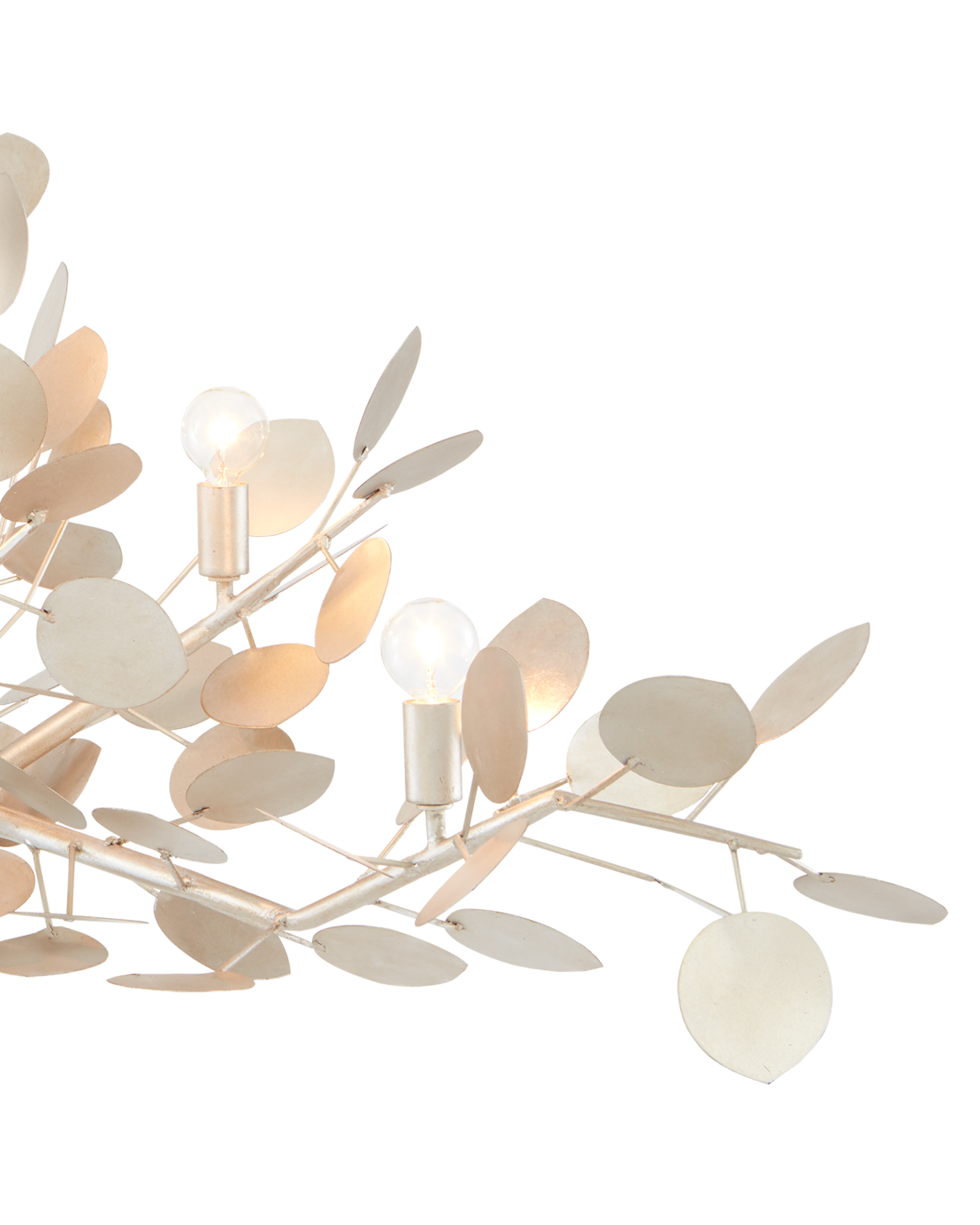 Lunaria Silver Oval Chandelier