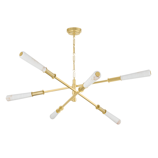 DASHIELL Chandelier In VINTAGE POLISHED BRASS Finish