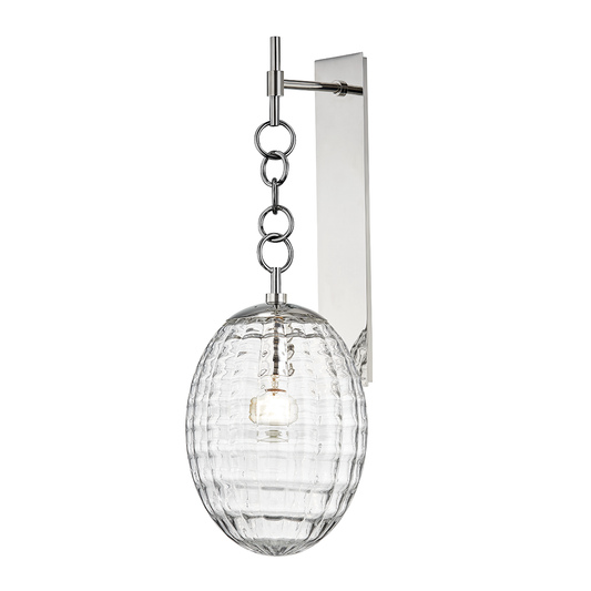 Venice Wall Sconce with Polished Nickel Finish