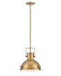 Nautique Medium Pendant In Light Brass Finish