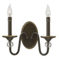 Eleanor Small Two Light Sconce In Light Bronze Finish