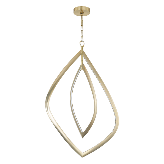 ARLES Chandelier In VINTAGE BRASS Finish