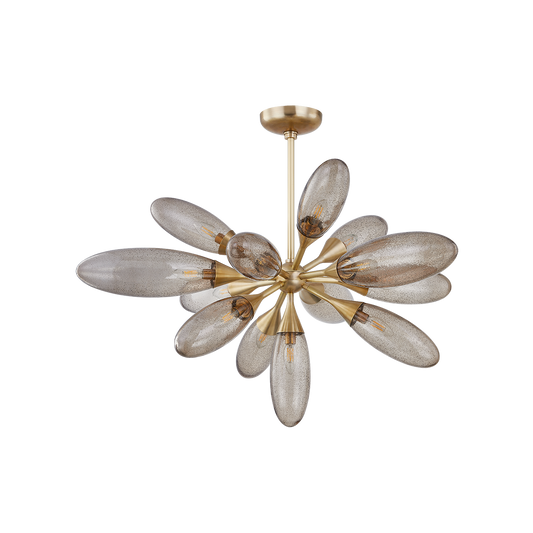 CORDOBA Chandelier In VINTAGE BRASS Finish