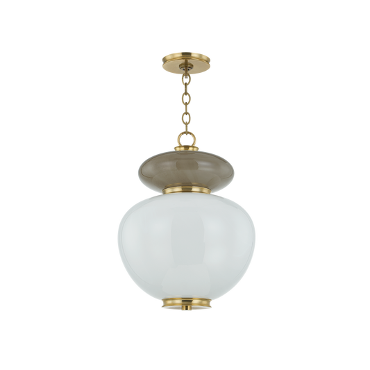 SYROS Pendant In VINTAGE BRASS Finish