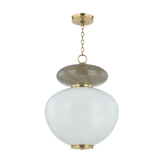 SYROS Pendant In VINTAGE BRASS Finish