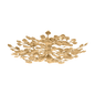 MENORCA Semi Flush In VINTAGE GOLD LEAF Finish