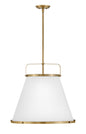 Lexi Medium Drum Chandelier In Light Brass Finish