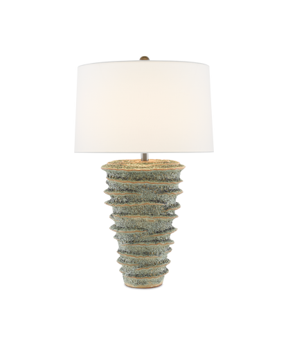 Sunken Green Table Lamp