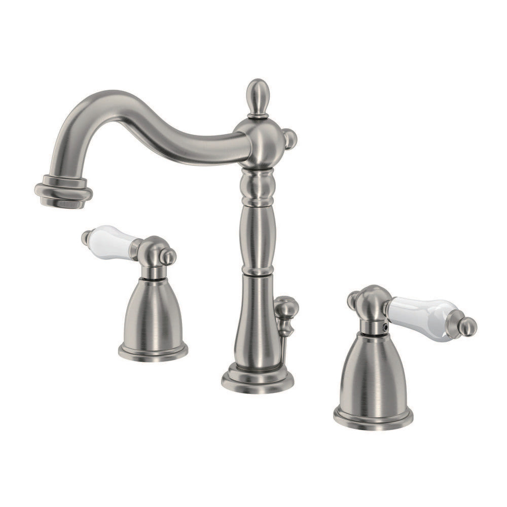 Heritage Widespread Bathroom Faucet in Brushed Nickel
