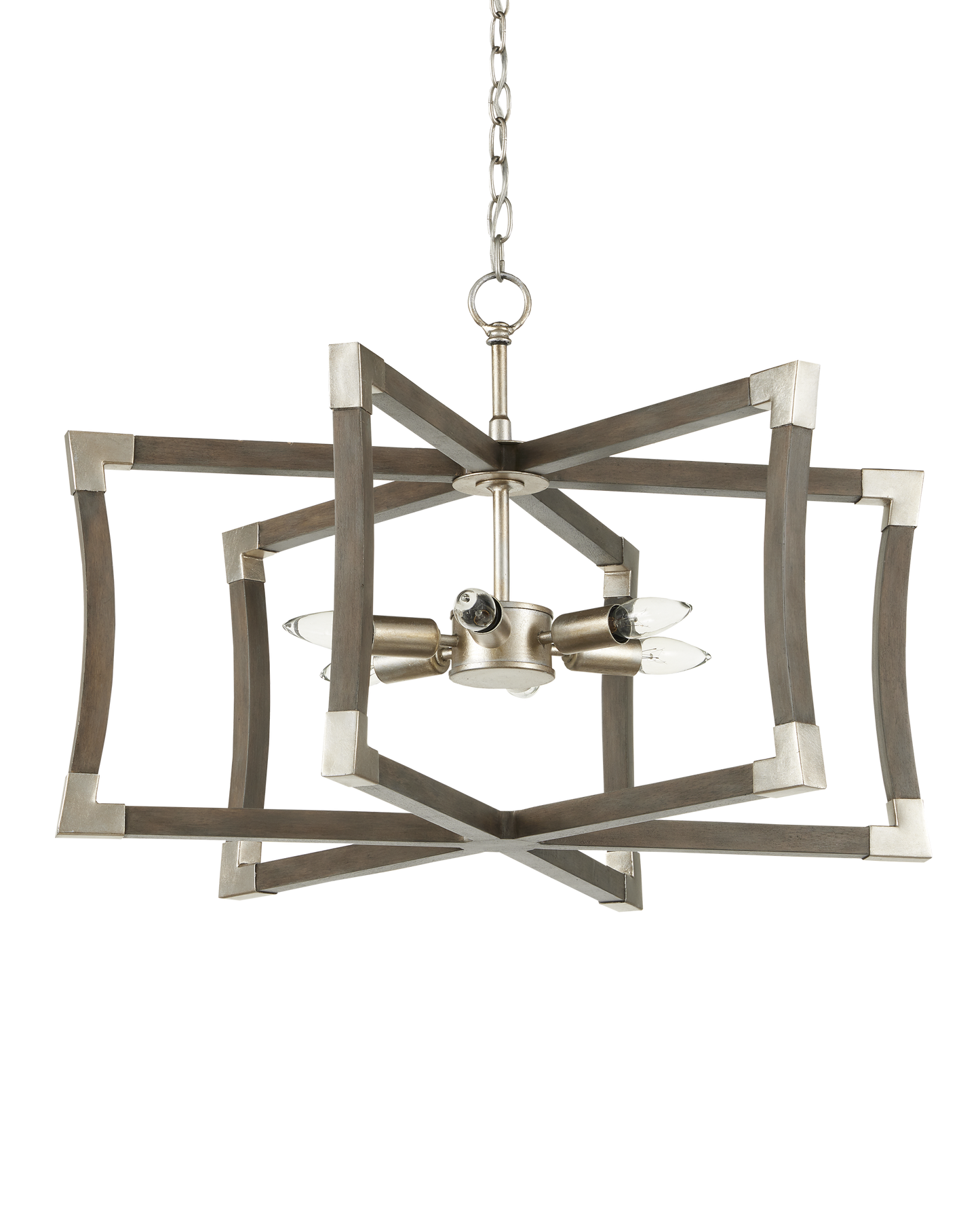 Bastian Small Gray Semi-Flush Mount