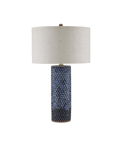 Polka Dot Blue Table Lamp