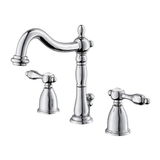 Tudor Widespread Bathroom Faucet in Polished Chrome