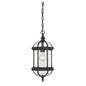 Kensington 1-Light Outdoor Hanging Lantern in Textured Black Textured Black