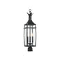 Montpelier 3-Light Outdoor Post Lantern in Matte Black Matte Black