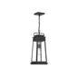 Boone 1-Light Outdoor Hanging Lantern in Matte Black Matte Black