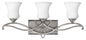Brooke Medium Three Light Vanity In Brushed Nickel Finish