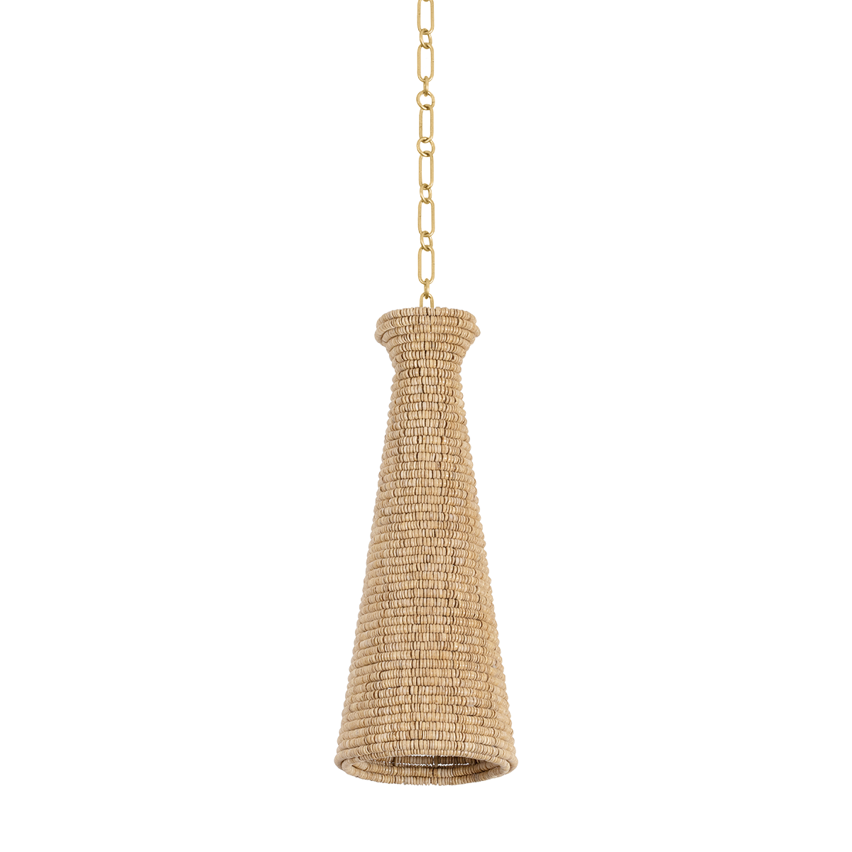TALLMAN PENDANT with VINTAGE GOLD LEAF Finish