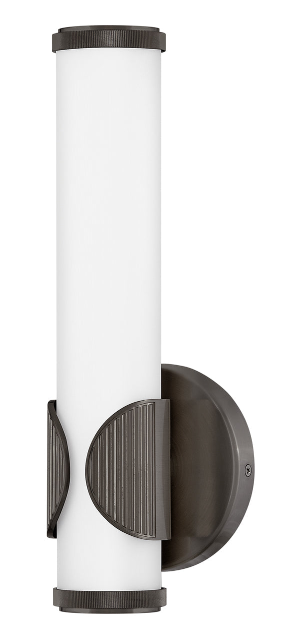Femi Medium LED Sconce In Black Finish