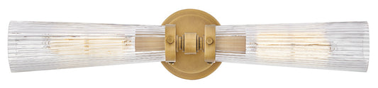 Jude Medium Two Light Vanity In Light Brass Finish