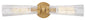Jude Medium Two Light Vanity In Light Brass Finish