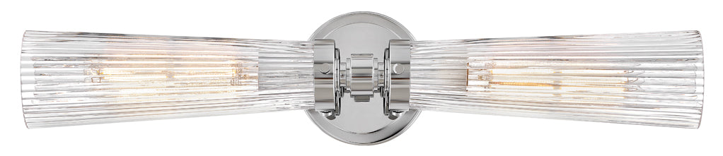 Jude Medium Two Light Vanity In Polished Nickel Finish