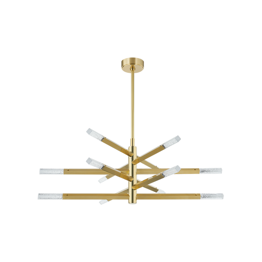 STRASBOURG Chandelier In VINTAGE BRASS Finish