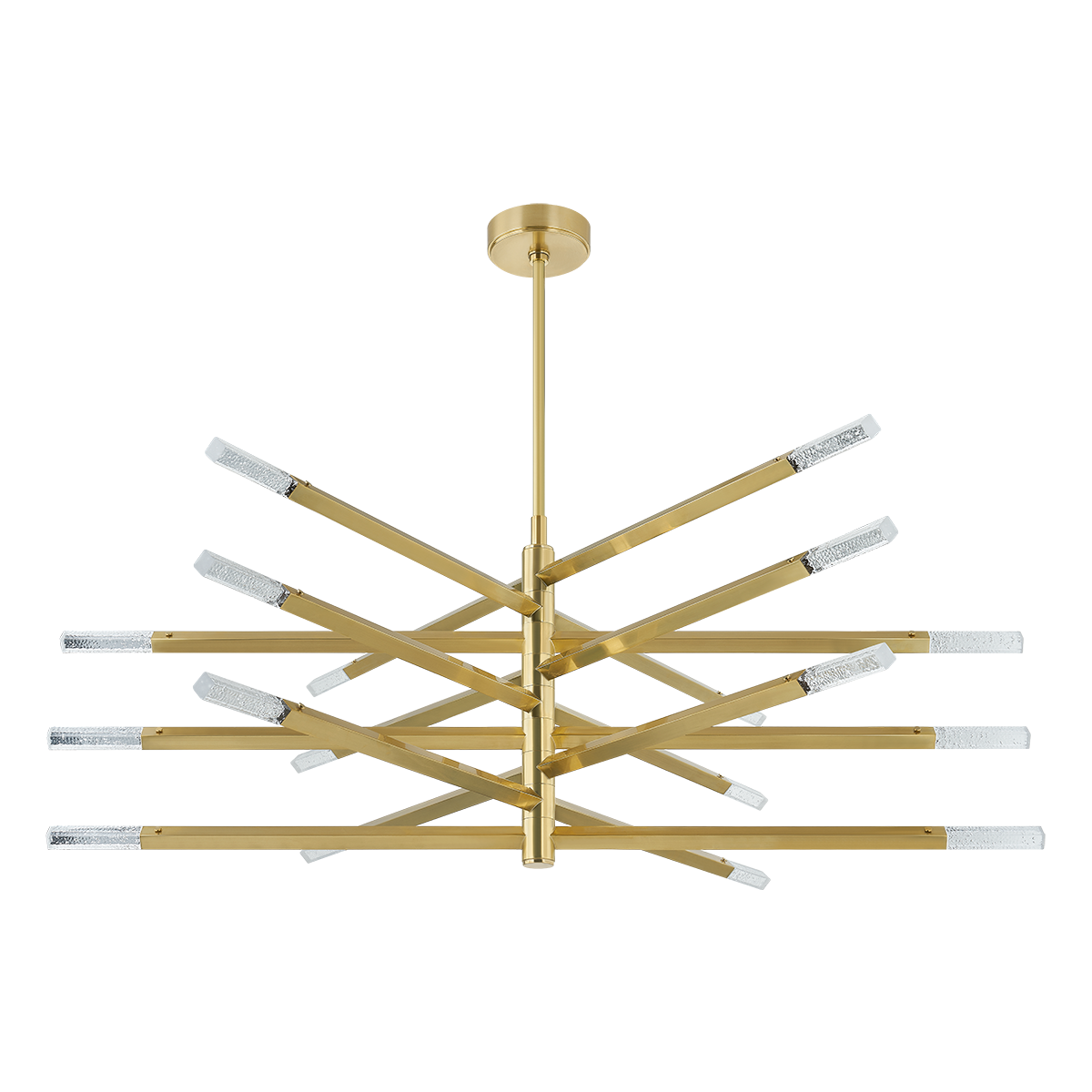 STRASBOURG Chandelier In VINTAGE BRASS Finish