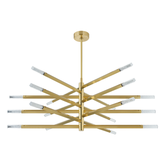 STRASBOURG Chandelier In VINTAGE BRASS Finish