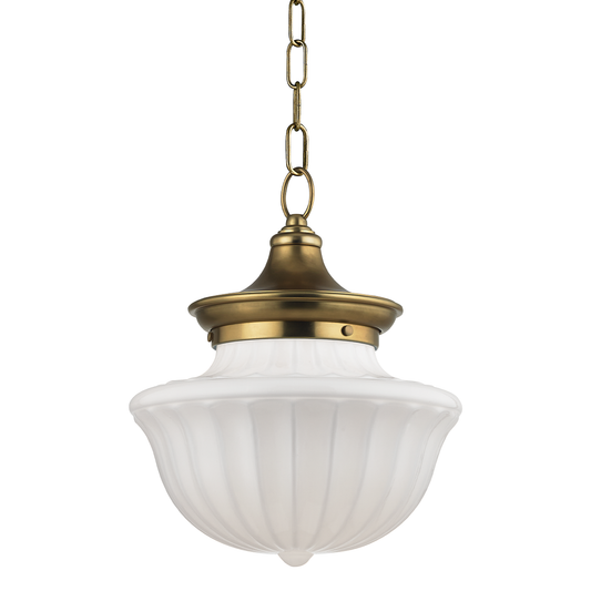 Dutchess Pendant with Aged Brass Finish