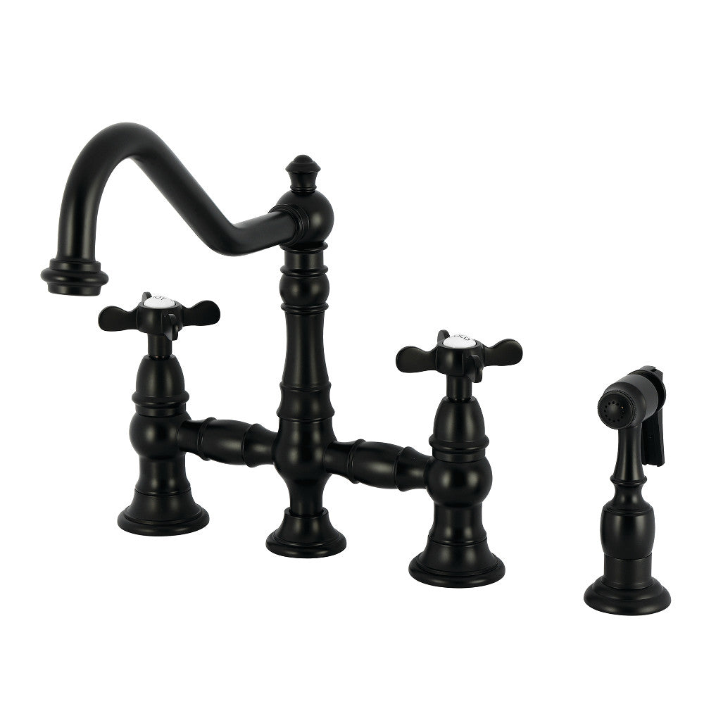 Essex Bridge Kitchen Faucet in Matte Black