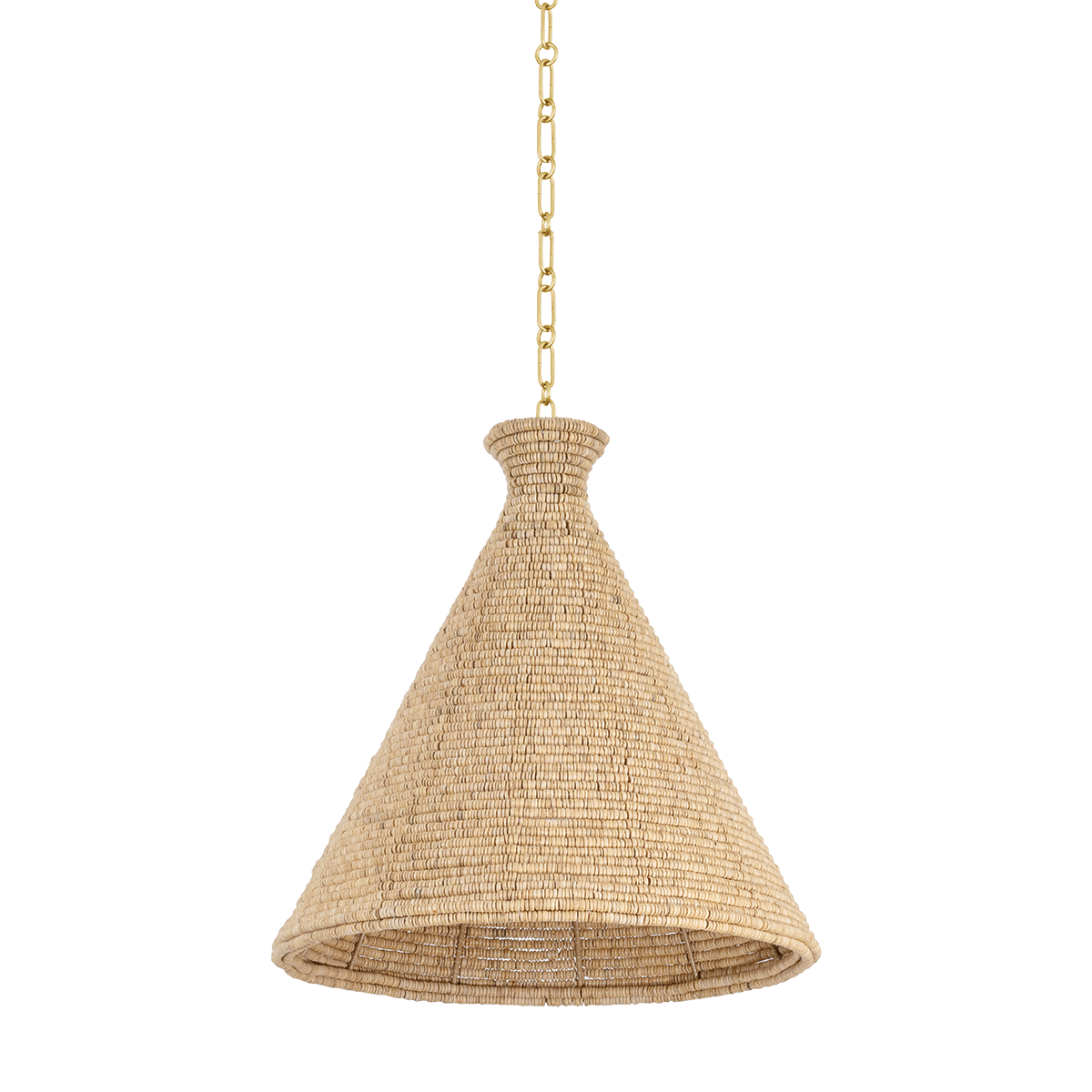 TALLMAN PENDANT with VINTAGE GOLD LEAF Finish