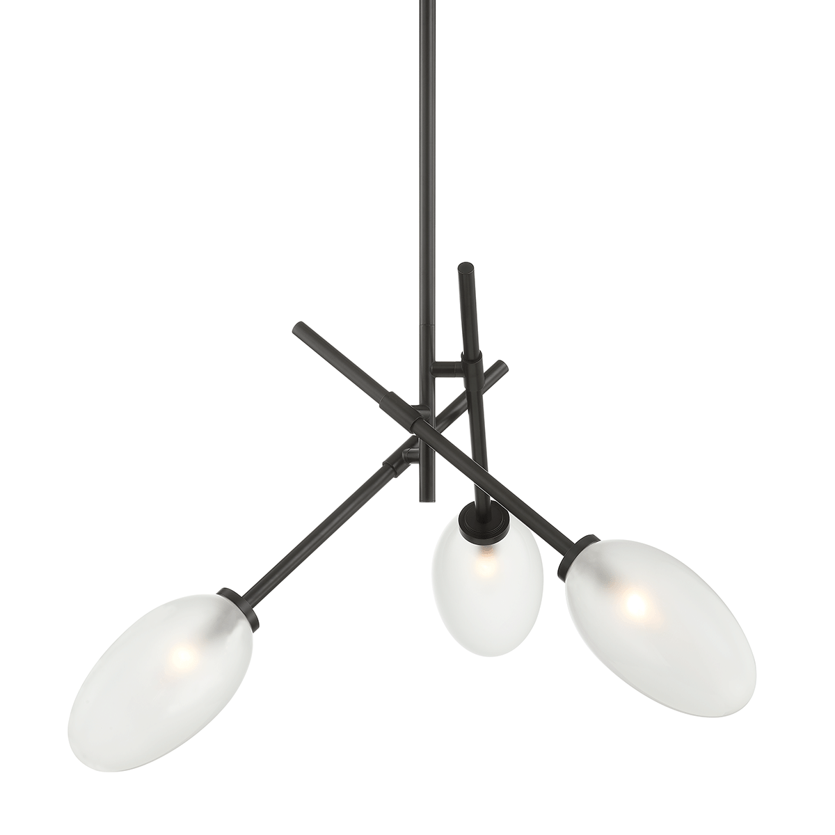 Alberton Chandelier with Black Brass Finish