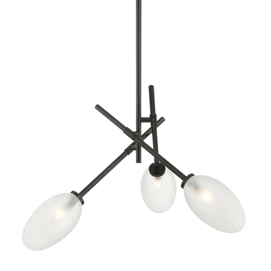 Alberton Chandelier with Black Brass Finish