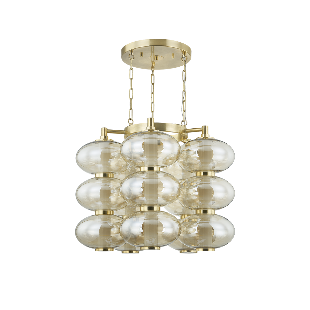 TOULOUSE Chandelier In VINTAGE BRASS Finish