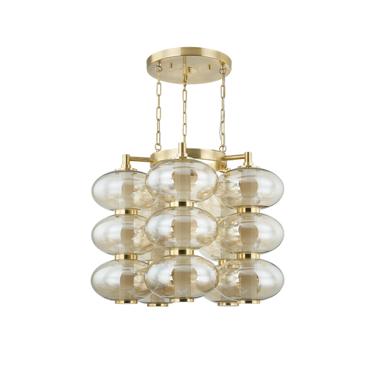 TOULOUSE Chandelier In VINTAGE BRASS Finish