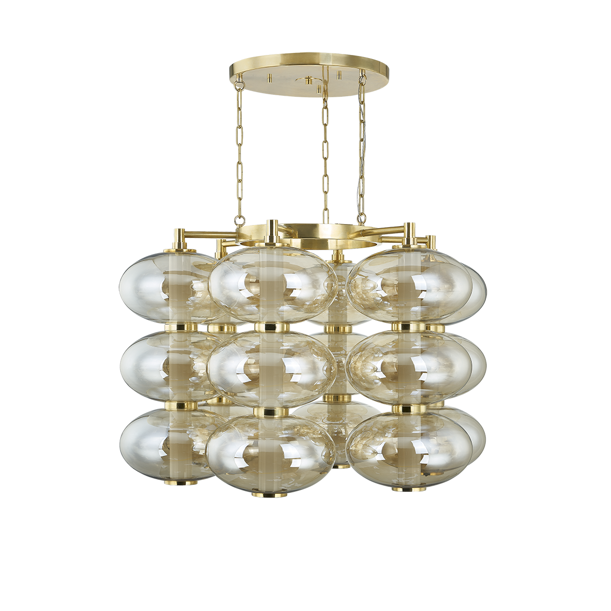 TOULOUSE Chandelier In VINTAGE BRASS Finish