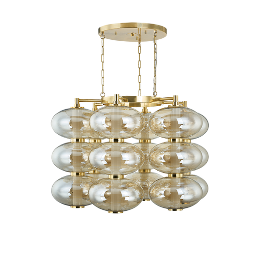 TOULOUSE Chandelier In VINTAGE BRASS Finish