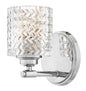 Elle Small Single Light Vanity In Chrome Finish