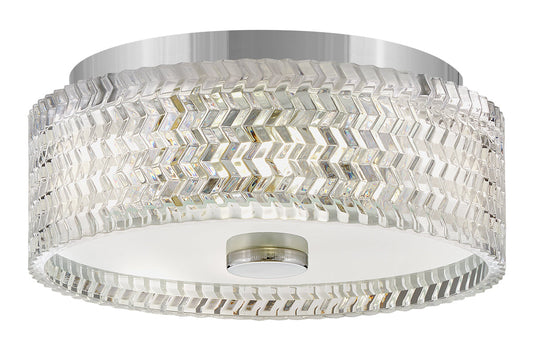 Elle Small Flush Mount In Chrome Finish