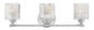 Elle Medium Three Light Vanity In Chrome Finish
