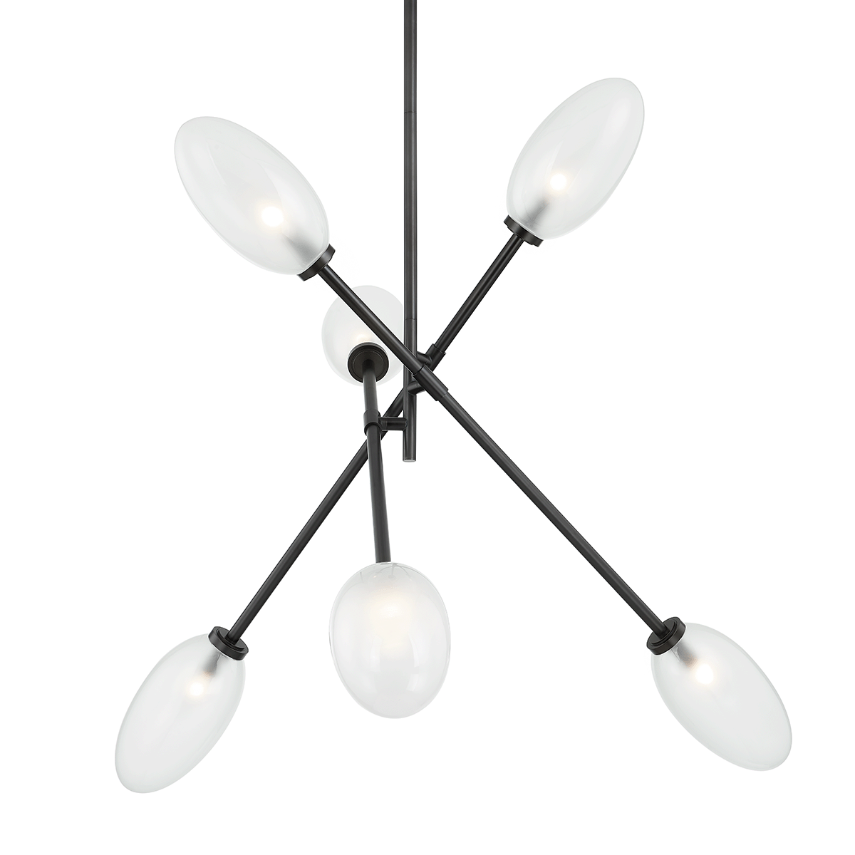 Alberton Chandelier with Black Brass Finish