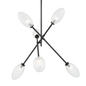 Alberton Chandelier with Black Brass Finish