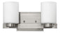 Miley Small Two Light Vanity In Brushed Nickel Finish