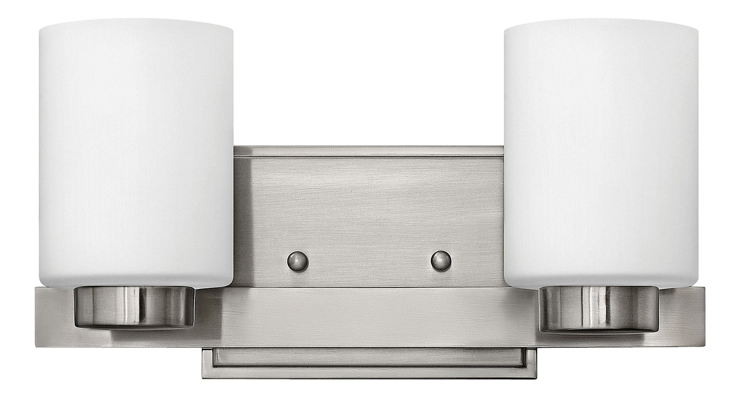 Miley Small Two Light Vanity In Brushed Nickel Finish