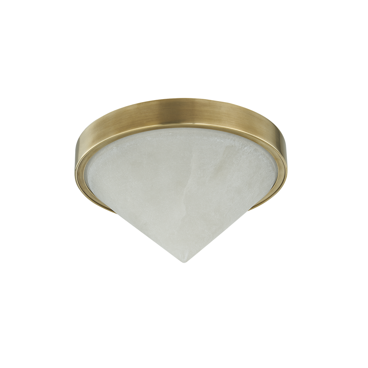 COLMAR Flush Mount In VINTAGE BRASS Finish