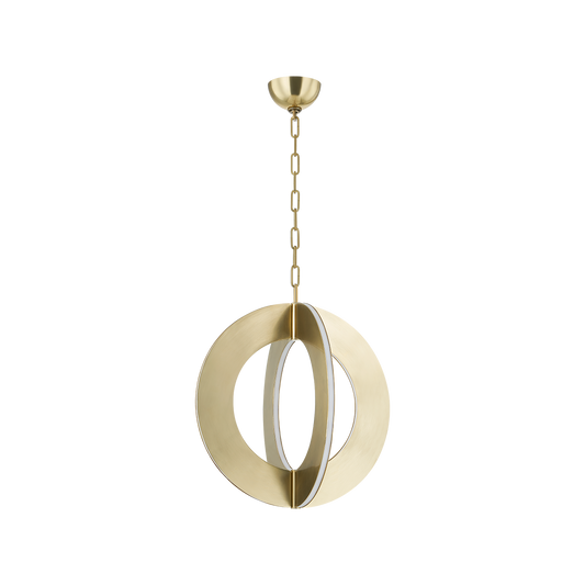 SAMOS Pendant In VINTAGE BRASS Finish
