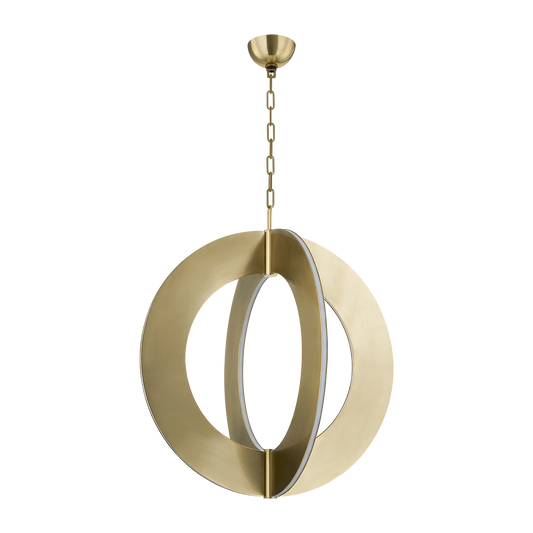 SAMOS Chandelier In VINTAGE BRASS Finish