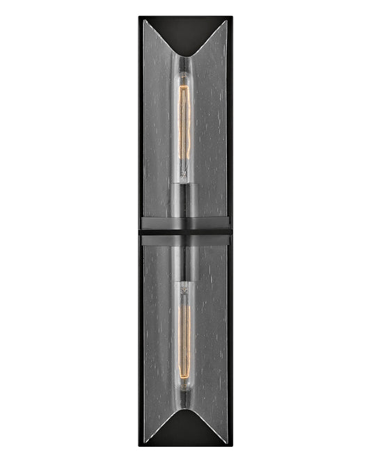 Astoria Large Two Light Vanity In Black Finish