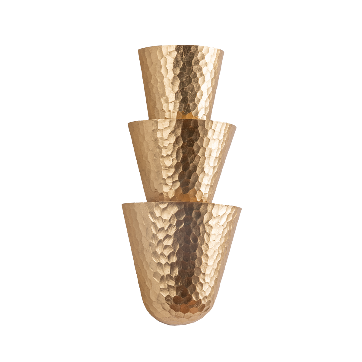 BUCHAREST Wall Sconce In VINTAGE GOLD LEAF Finish